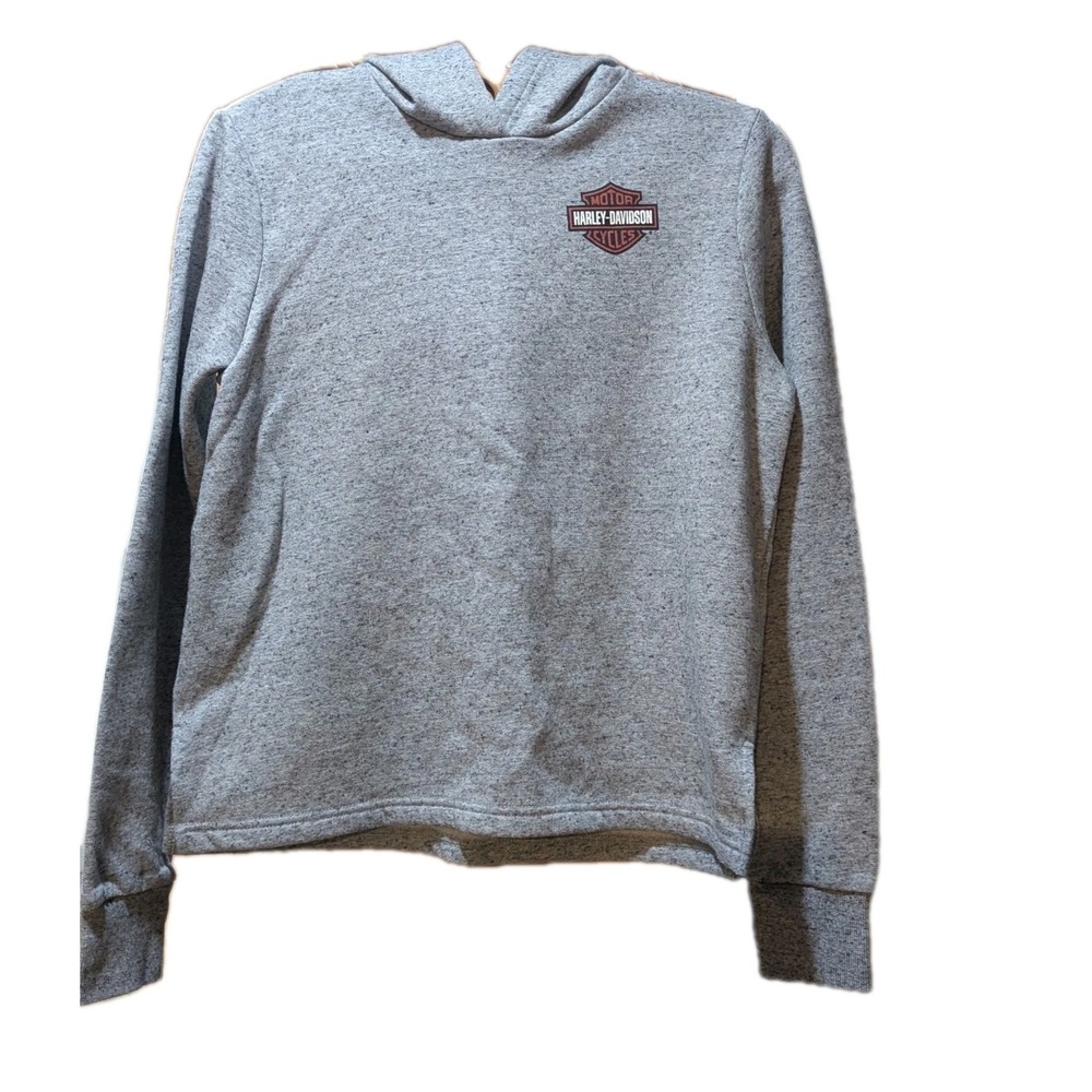 Harley-Davidson Motorcycles Vintage Y2K Hoodie Logo Sweatshirt Women's Size S